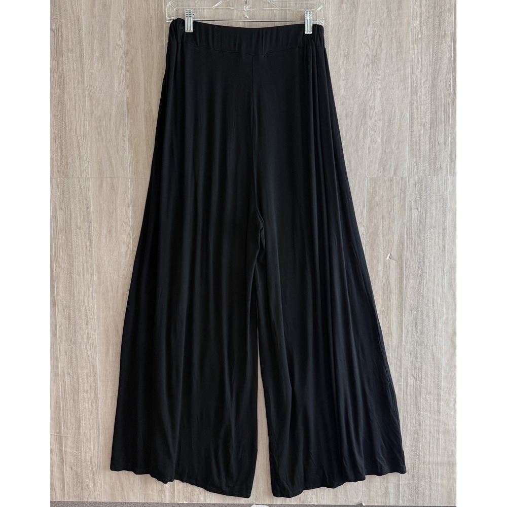 Free People FP Beach Extra Wide Leg Pants Womens Medium Black Adult Boho Lounge